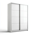 Armadio con ante scorrevoli bianco 150 x 60 x 200 cm in pannello truciolare nobilitato rettangolare